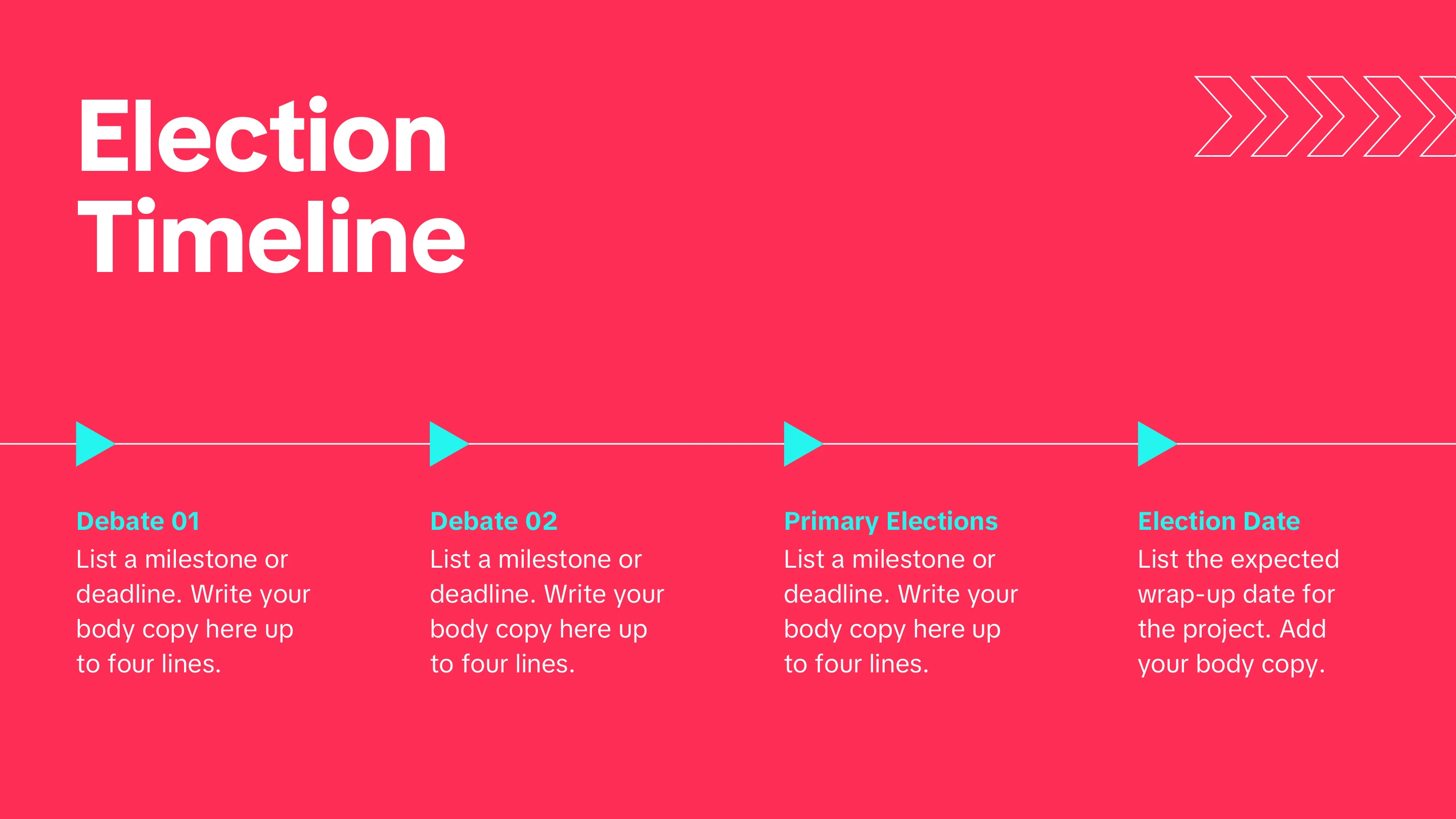 Slide 5 of the election training template deck.