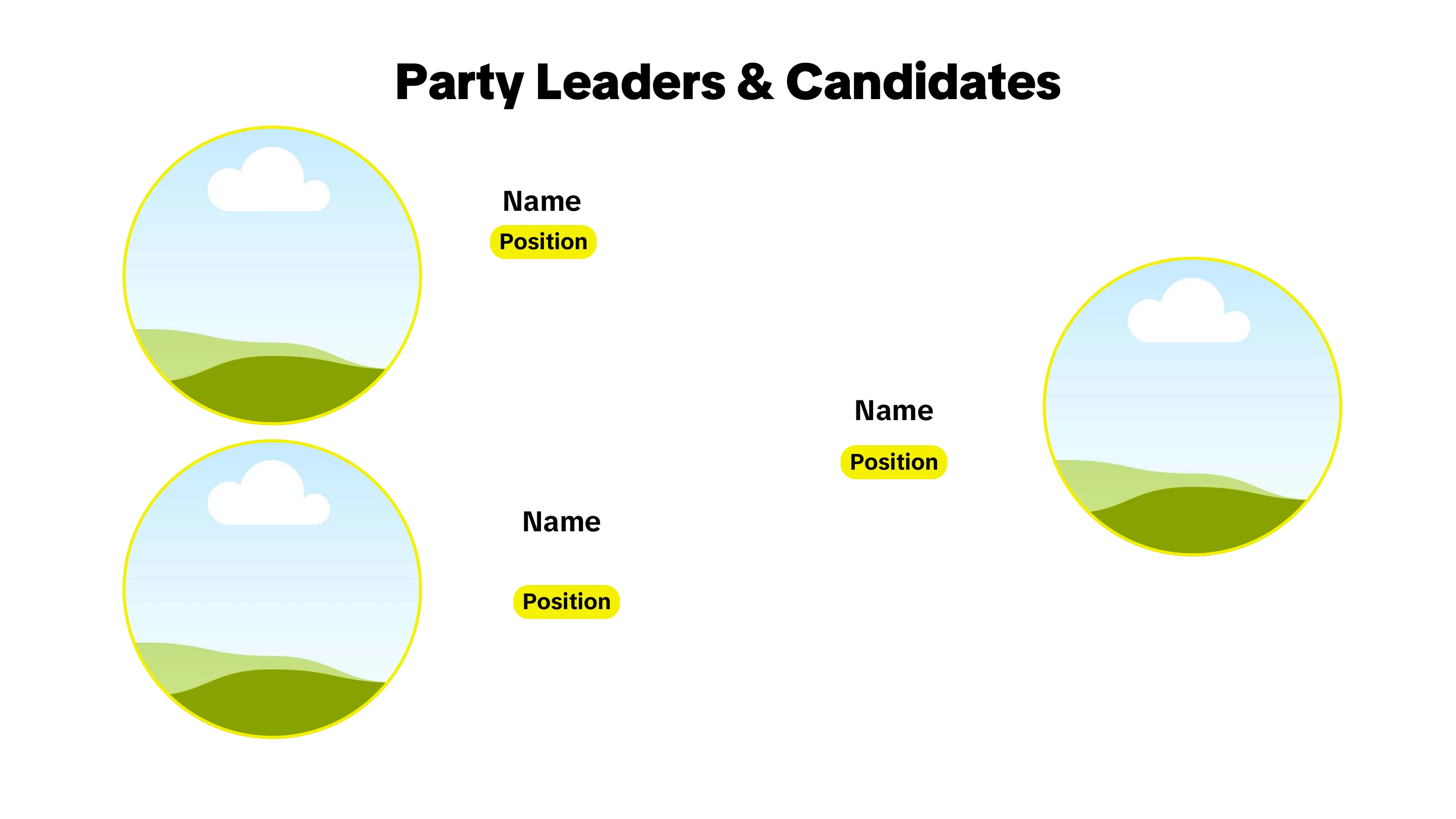 Slide 9 of the election training template deck.